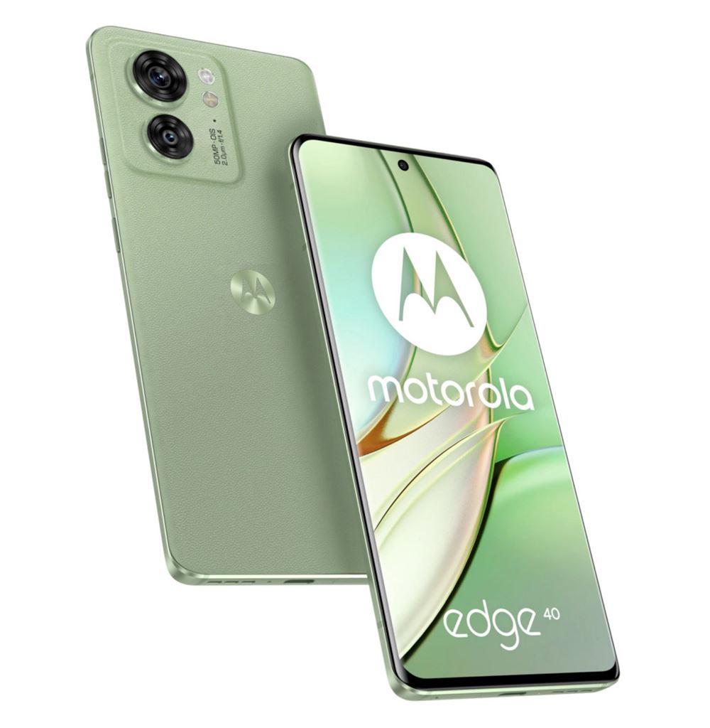 Motorola Moto Edge 40 5G (256GB/Nebula Green) uden abonnement.